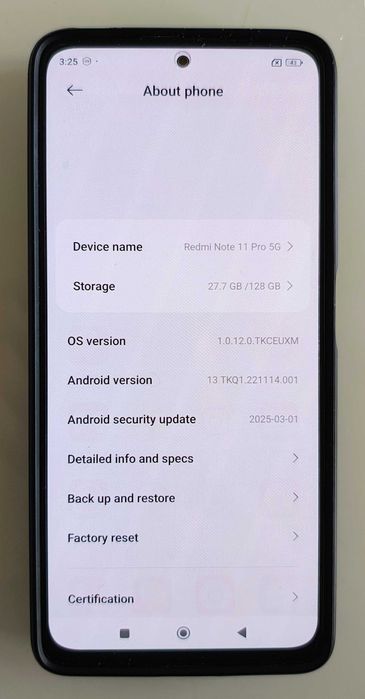 Продавам Xiaomi Redmi Note 11 Pro 5G 8GB RAM 128GB