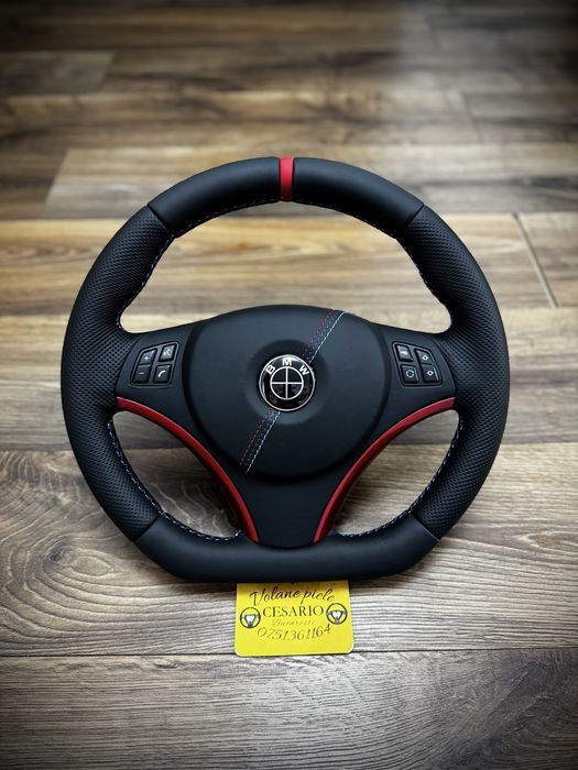 Volan piele nappa naturala Bmw Seria 1 E81,E87 Seria 3 E90,E91, X1