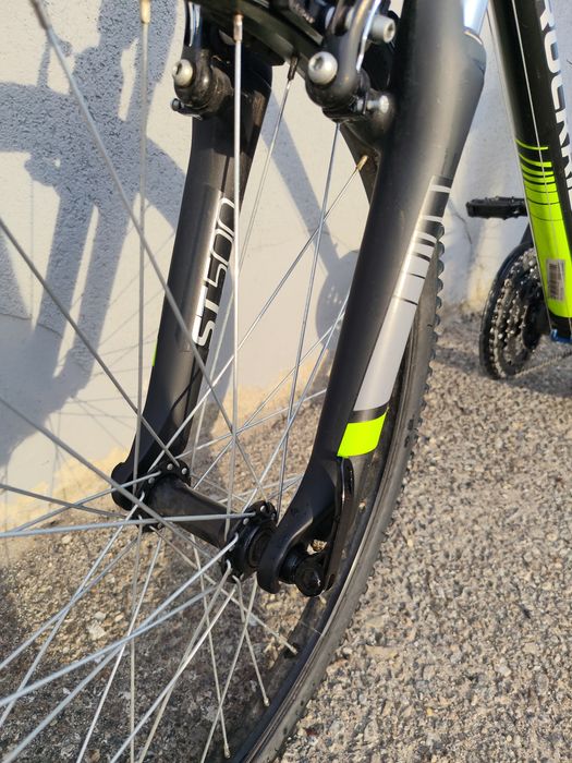 Bicicletă MTB ST 500 24" neagră copii 135-150 cm