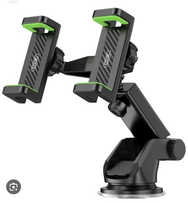 Suport Dublu Telefon / Tableta Ventuza Adeziva