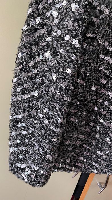 Sacou H&M și pulover cropped Noa noa