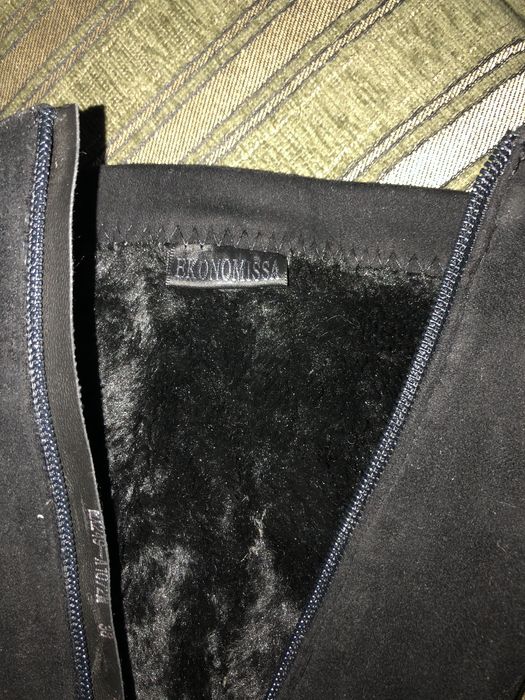 Замшевые сапожки