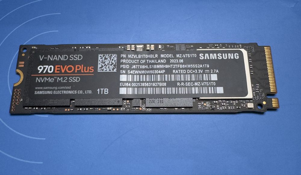 SSD Samsung 970 EVO Plus 1TB NVMe M.2 - Stare Impecabilă