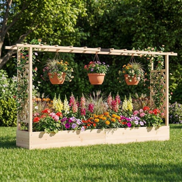 Jardiniera cu pergola 550 lei