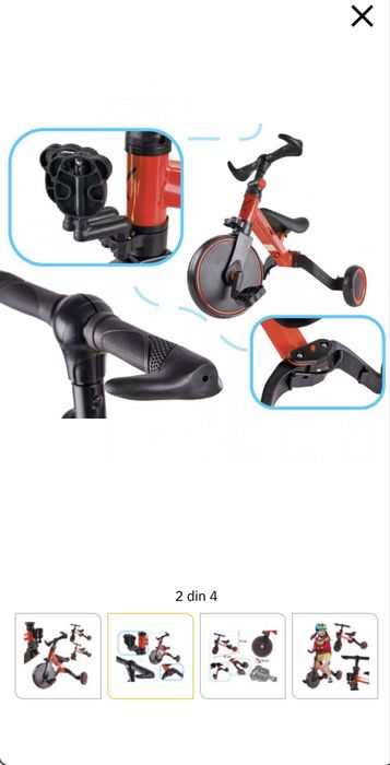 Tricicleta Trike Fix Mini, 3In1