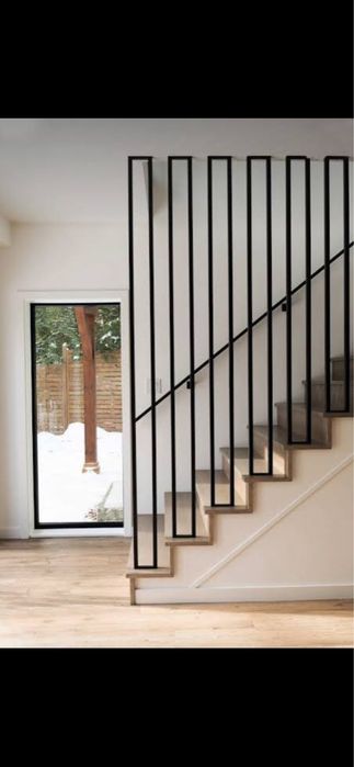 Scari suspendate,scari cu tije stil riflaj, balustrade,riflaje metalic