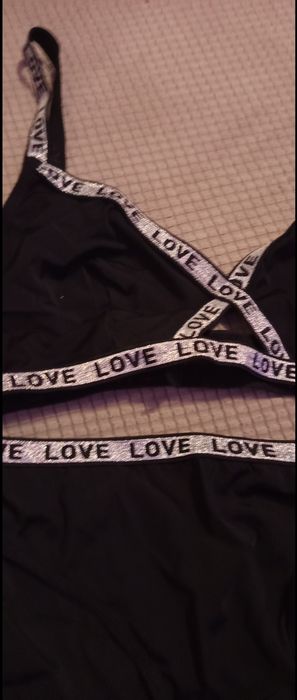 Set lenjerie cu litera Love , la moda