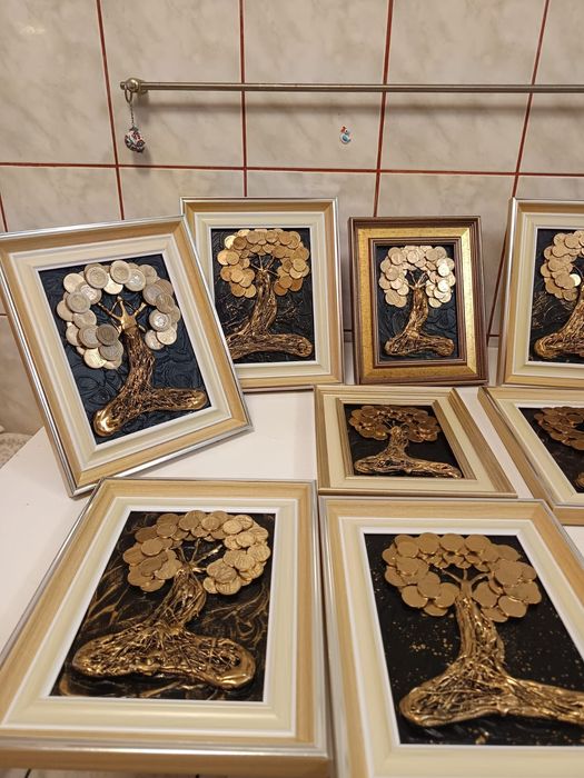 Tablouri cu monede _ Copacul Vietii_Tablouri cu bani