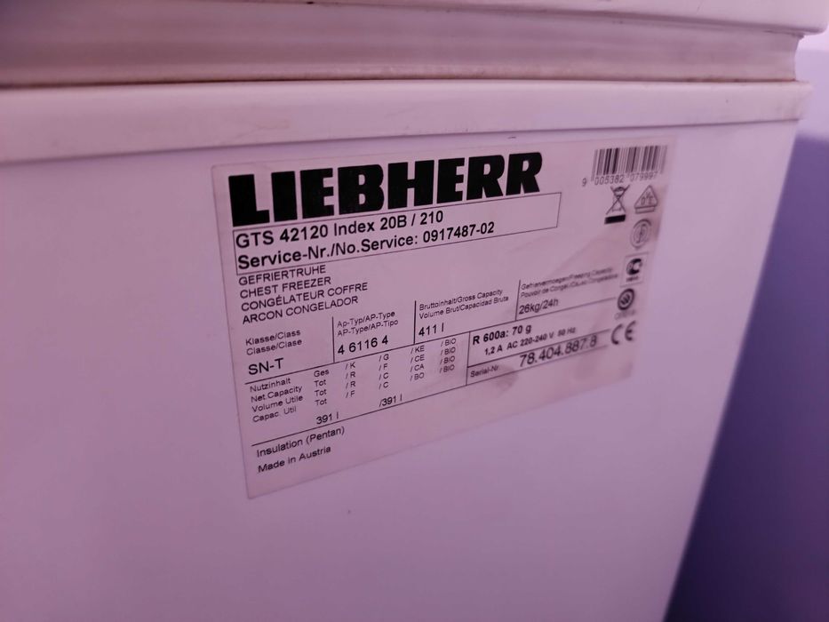 LIEBHERR фризер ракла 411л.