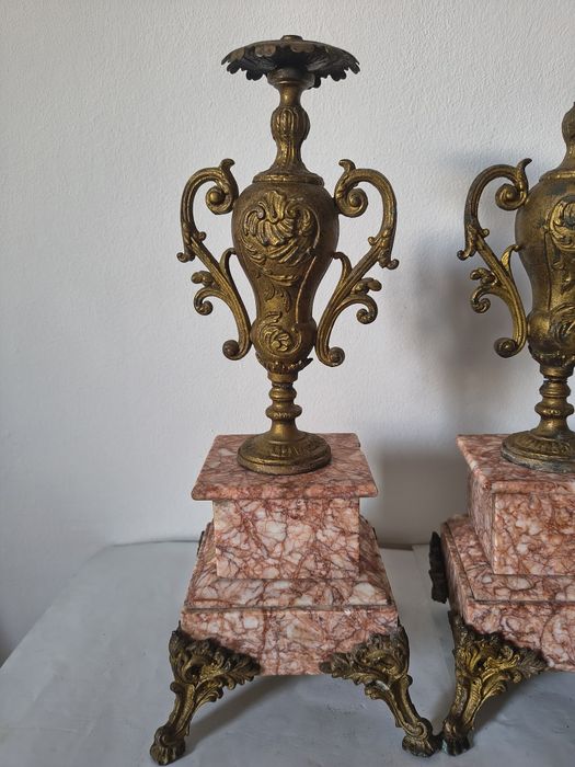 Ceas pentru șemineu, sfeșnice, accesorii pentru ceas de semineu