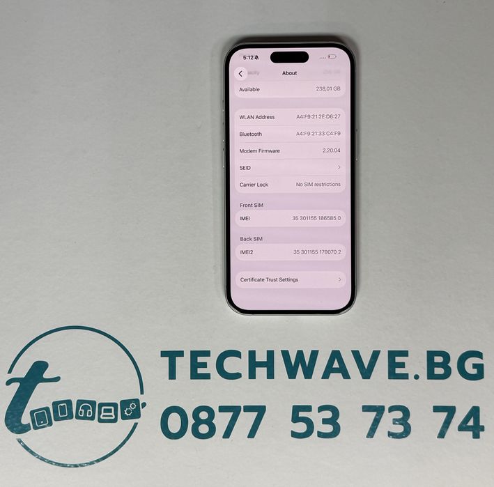 iPhone 16 White 256GB