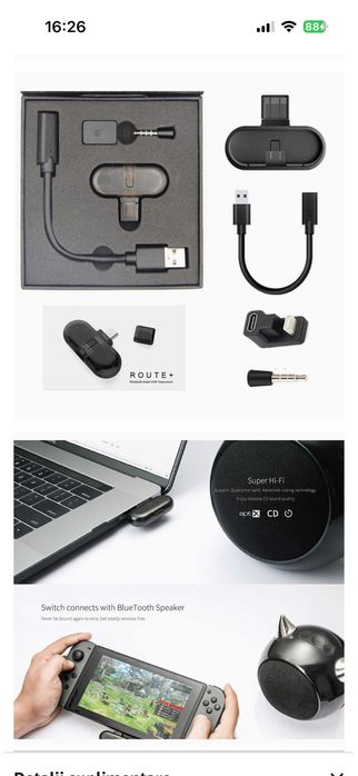 transmițător audio Bluetooth GuliKit Route+ Pro