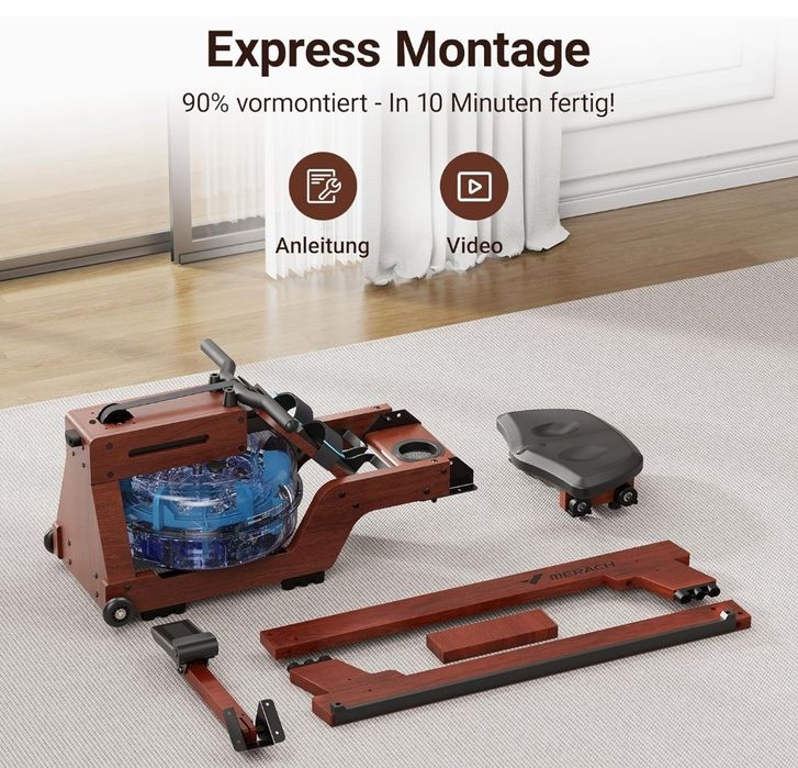 Fitness,mașină de canotaj Merach, aparat vâslit, sport, hoby