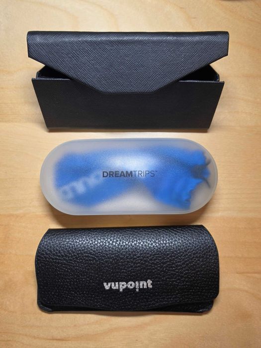 Tocuri ochelari 3 bucati etui ochelari husa ochelari cutie ochelari hard case soft case universal DreamTrips Vupoint
