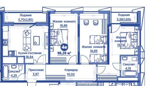 ЖК Regnum Plaza Продается 3х ком 95м2 Срочно Сайрам буз базар