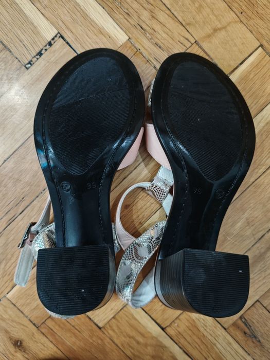 Дамски сандали от естествена кожа