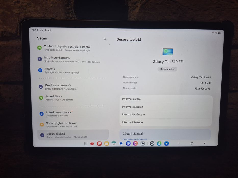 Samsung Galaxy tab S10 FE