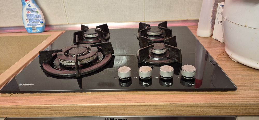 Plita incorporabila Hansa BHGI63112035, 60 cm, Gaz, 4 arzatoare