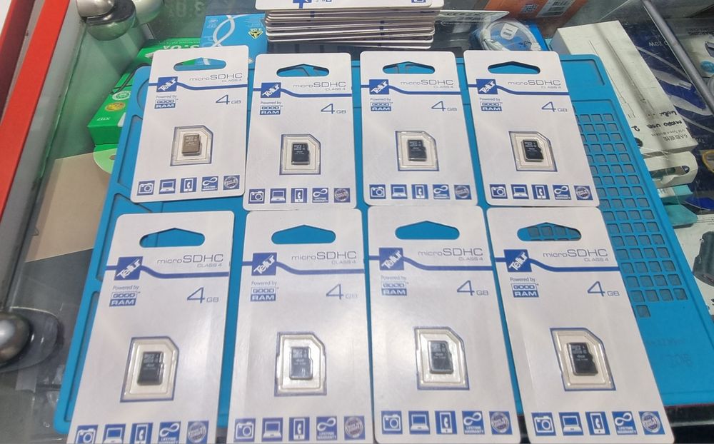 Lot card memorie micro sd 4GB Tellur microsd HC good ram class 4
