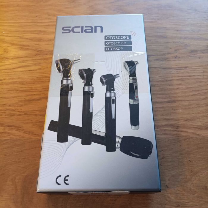 НОВО! Отоскоп комплект - ушен инструмент с LED светлина и 3x увеличени