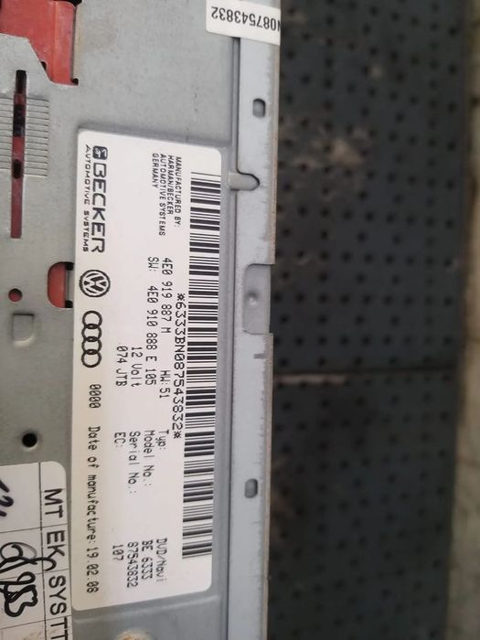 Magazie cd audi a5 8t 4e0919887m 4e0910888e