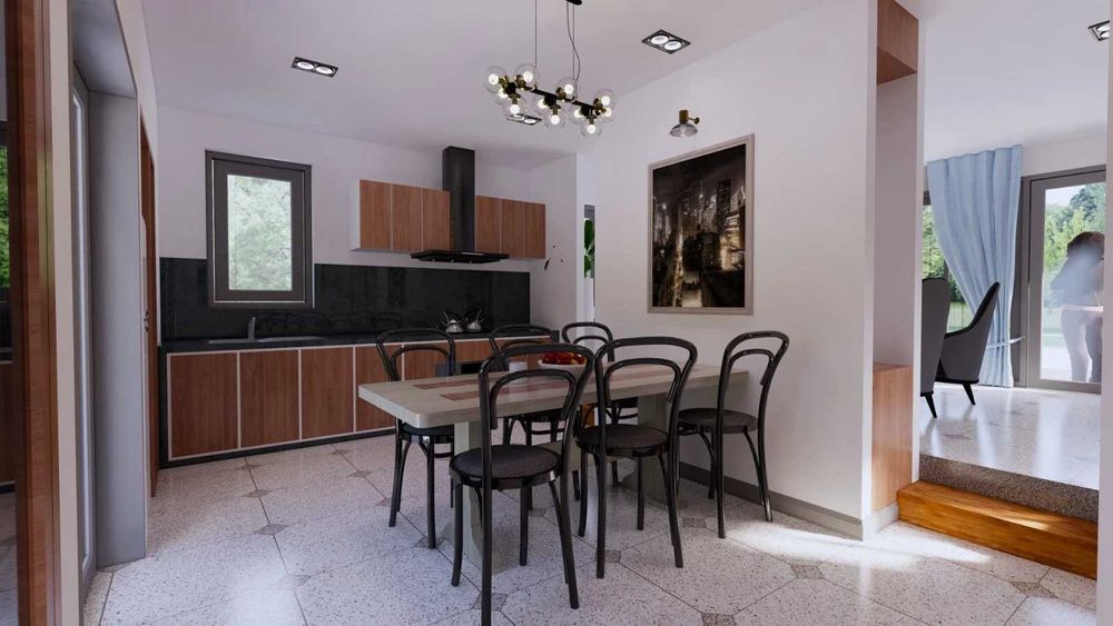 НА ИЗПЛАЩАНЕ - Двуетажна сглобяема къща с 2 спални, 90 кв. м