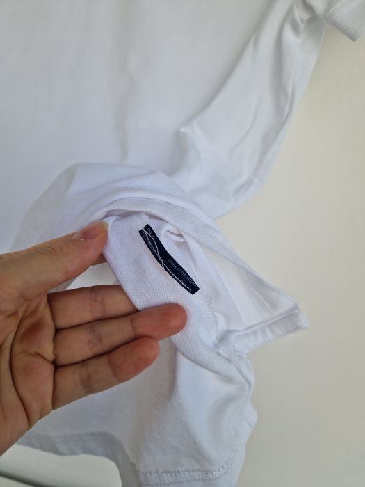 Armani Jeans AJ Polo alb Custom Fit mărimea S