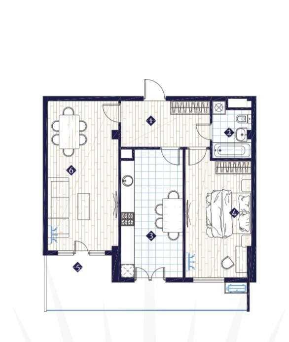 Продается Новостройка Коробка наАлайском 3/6/14 ЖК Империал Клуб Сити.