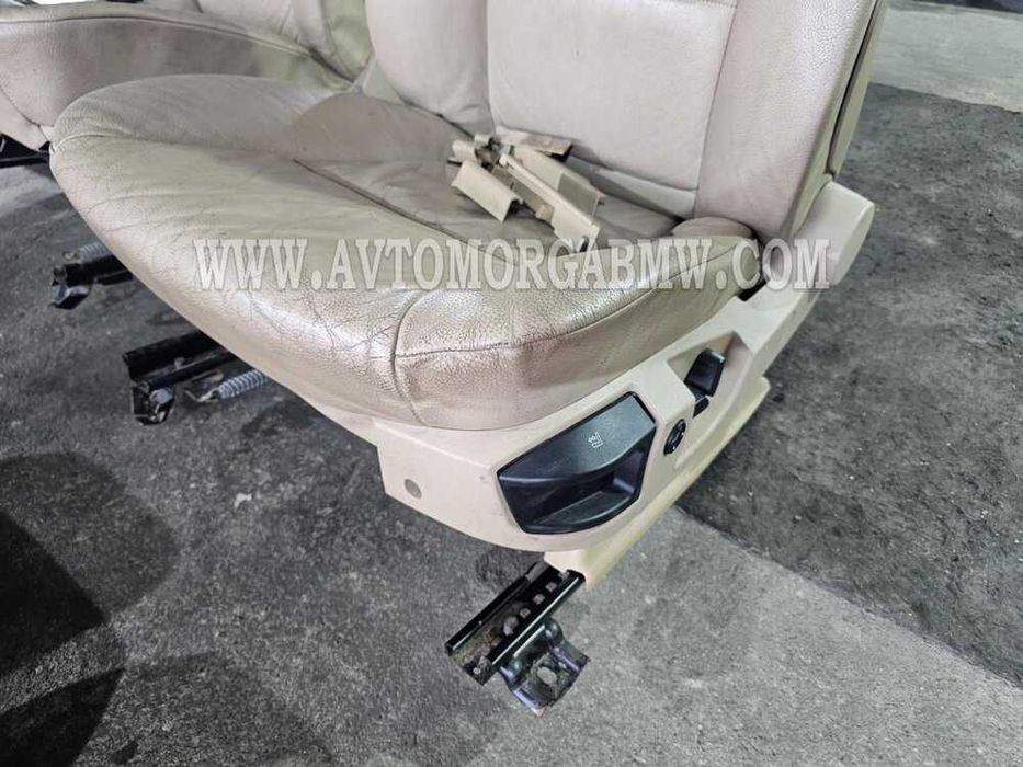 БМВ Е60 5 серия Бежов кожен салон БМВ BMW E60