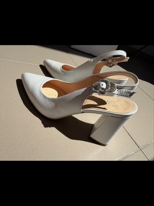 Sandale mireasa din piele
