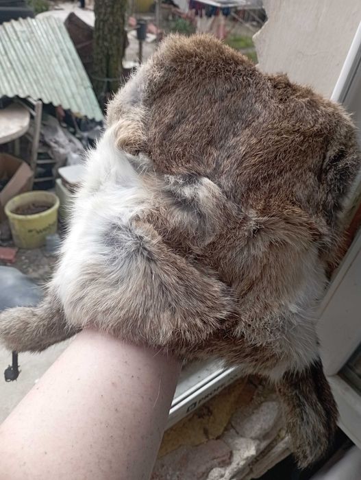 Естествен косъм шапка ушанка