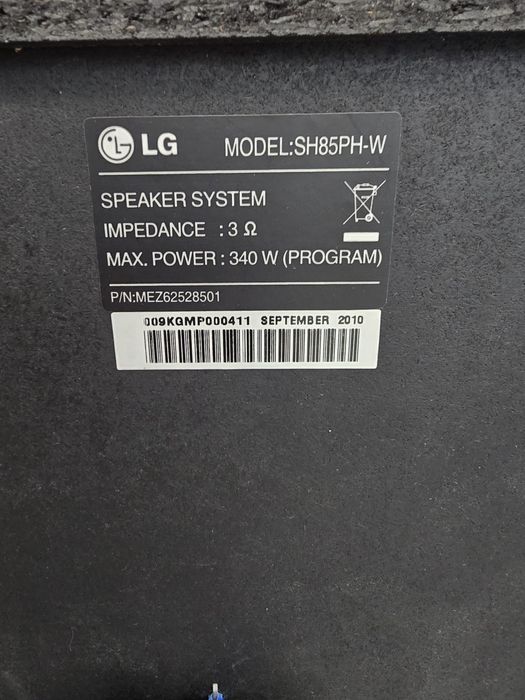 Sistem 5.1 LG + Dvd