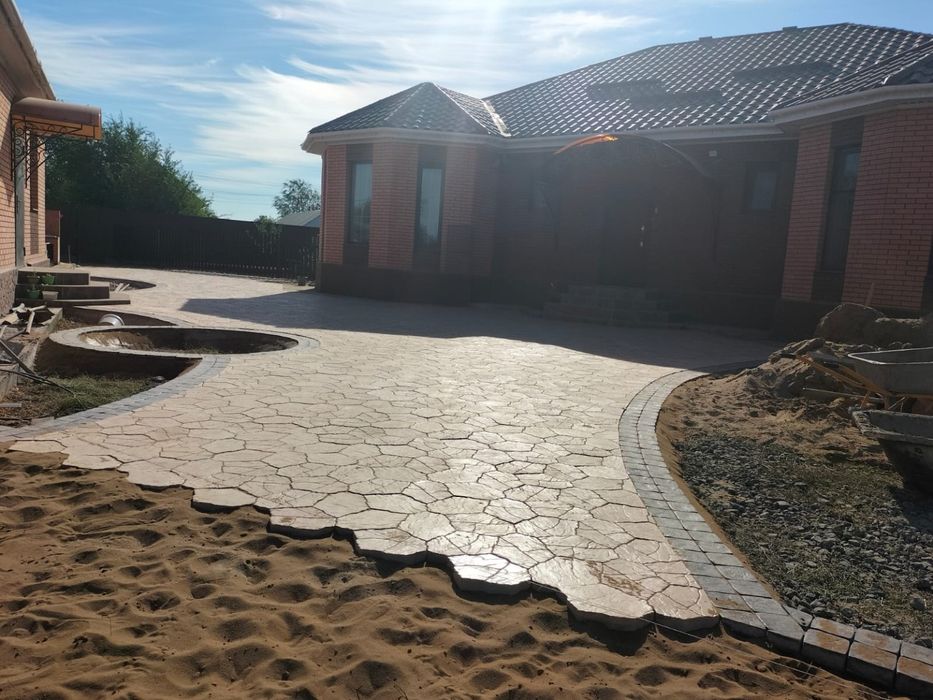 Укладка брусчатка