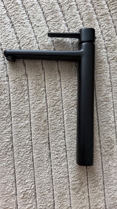Baterie lavoar inalta Invena Glamour negru