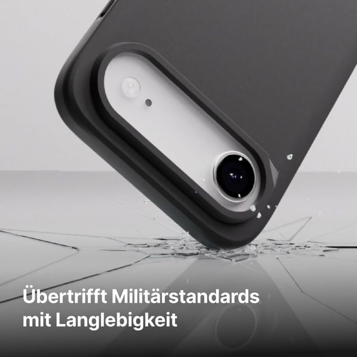 RhinoShield MagSafe Husă SolidX Protecţie consolidată la şocuri – Negru iPhone Air