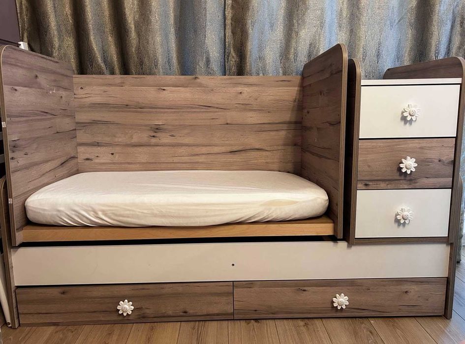 Бебешко легло-люлка 120/60 3в1