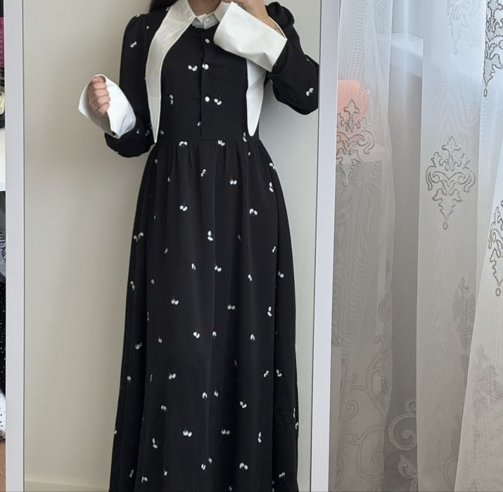 платье женское черное вечернее