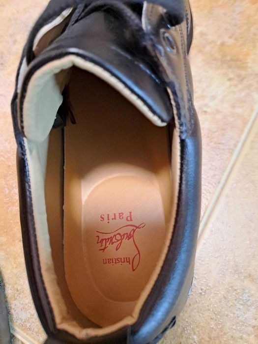 Мъжки обувки CHRISTIAN LOUBOUTIN Louis Junior Flat Calf Black Sneakers