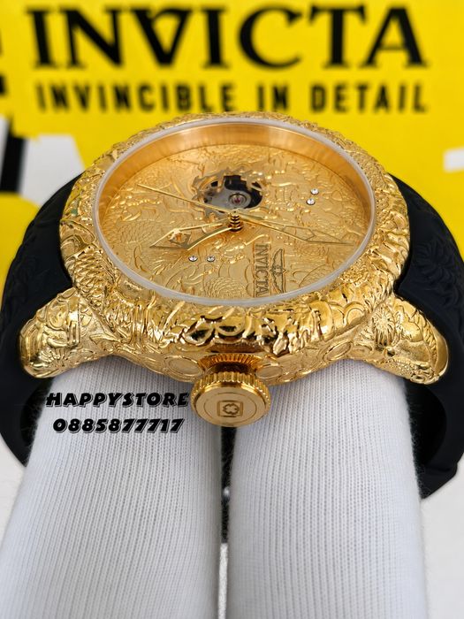 INVICTA Katana automatic black/gold 50 mm, Инвикта нов мъжки часовник