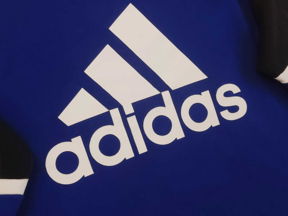 Bluza/Bigmen Adidas three stripes royal blue