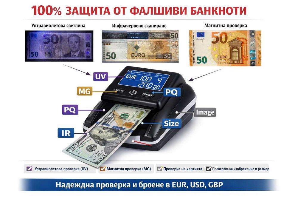 Машина за проверка и броене на банкноти  AL-130A