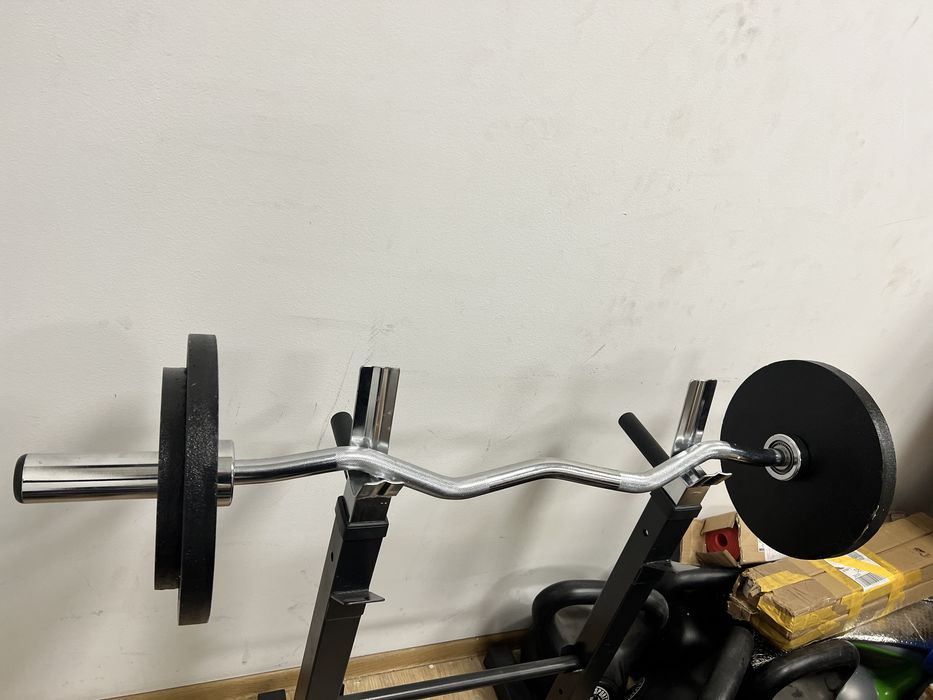 Bara z ez 50 mm. Olimpica cu rulmenti profi+30 kg discuri noi toate