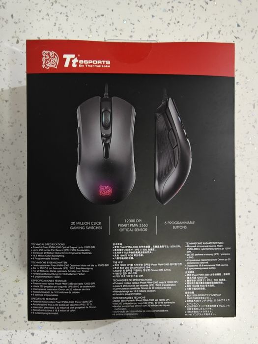 Mouse gaming Tt eSPORTS  IRIS M30 RGB