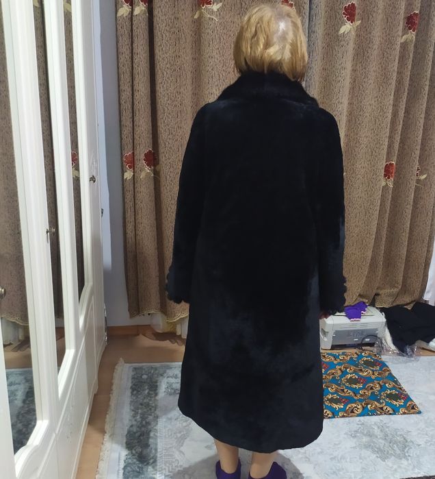 Шуба мутон зимняя