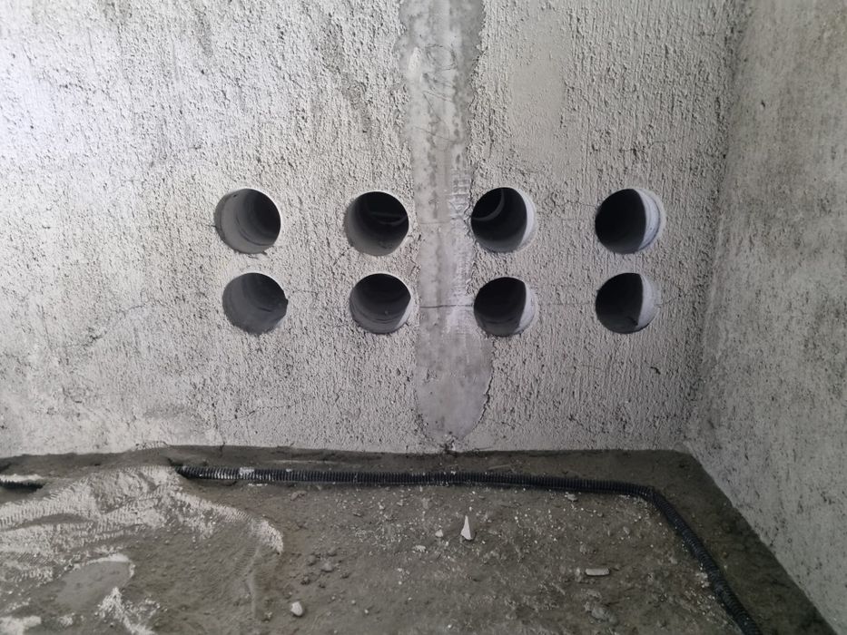 gaura carota fara praf beton caramidasa bca  pentru hota centrala aer