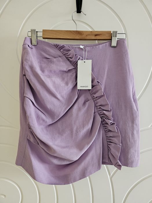 Лилава пола с лен "Mango"