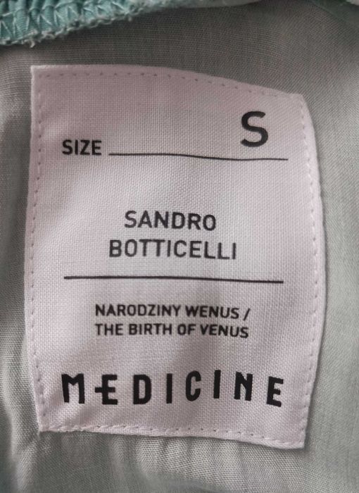 Bluza "Medicine" noua, marimea S, reproducere Sandro Botticelli:Birth of Venus