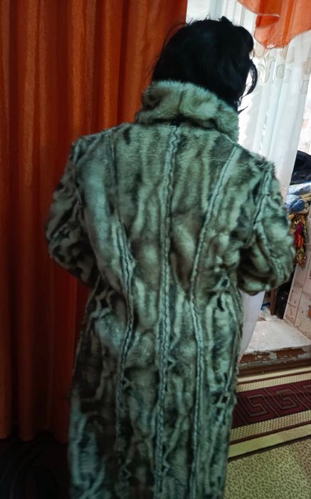 Пальто из чистого кожи кролика