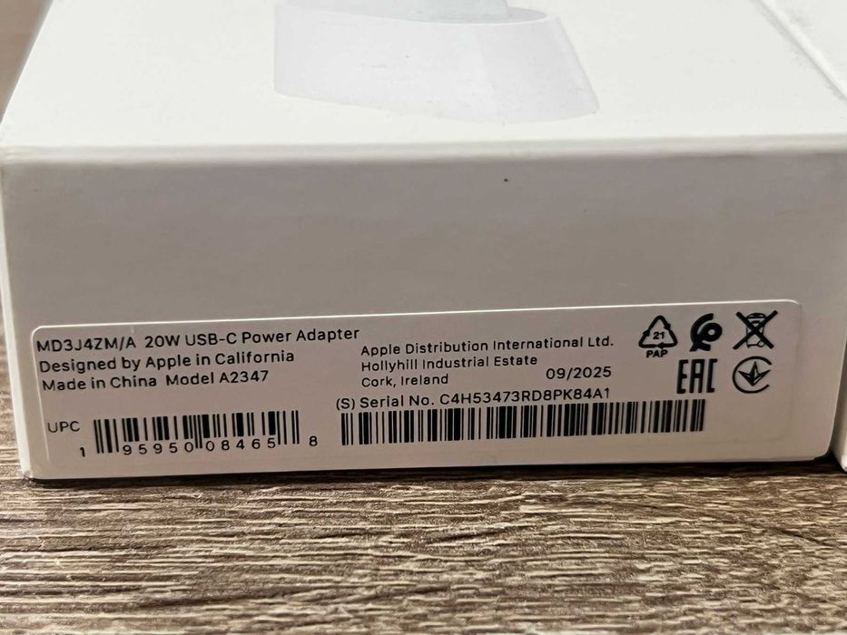 Apple 20W power adapter 4бр.