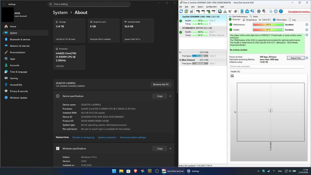 Laptop Gaming ASUS TUF FX504GM_FX80GM GTX 1060-i5-8300H(4C 8T) SSD